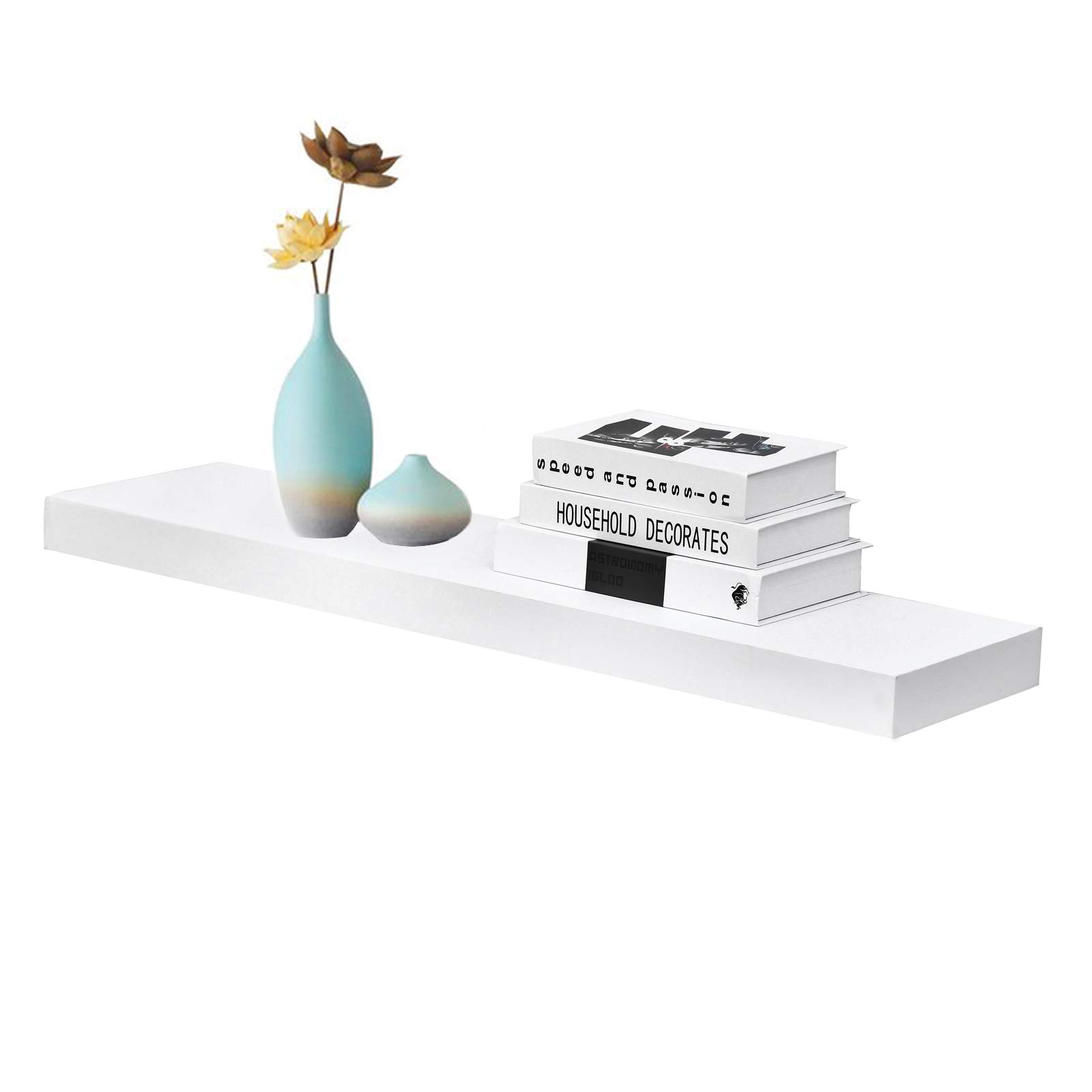 Buy WELLAND 36 inch White Mission Floating Shelves for Wall, Bathroom
