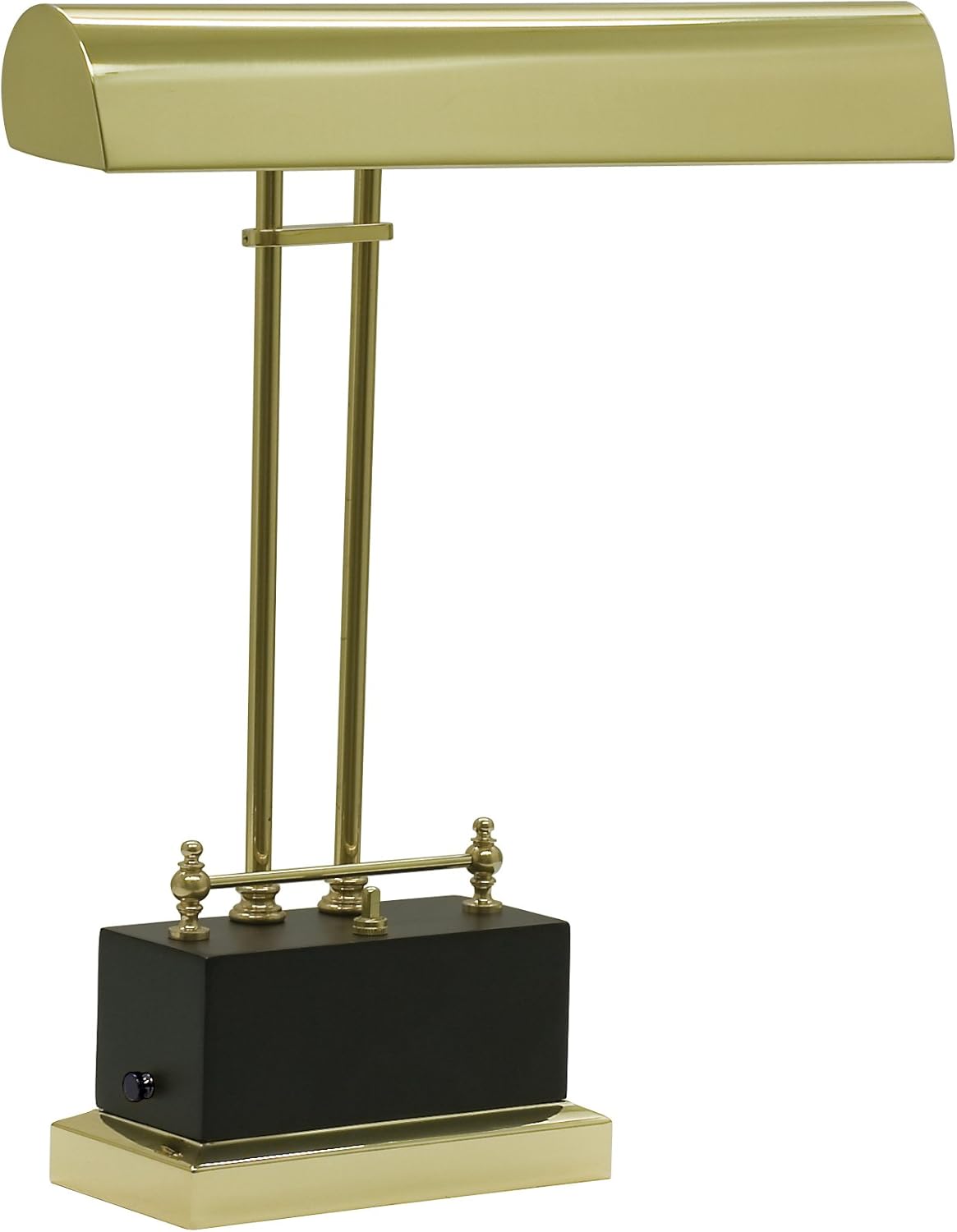 House of Troy BPLED200617 Battery Operated LED Piano Lamp, Black/Brass