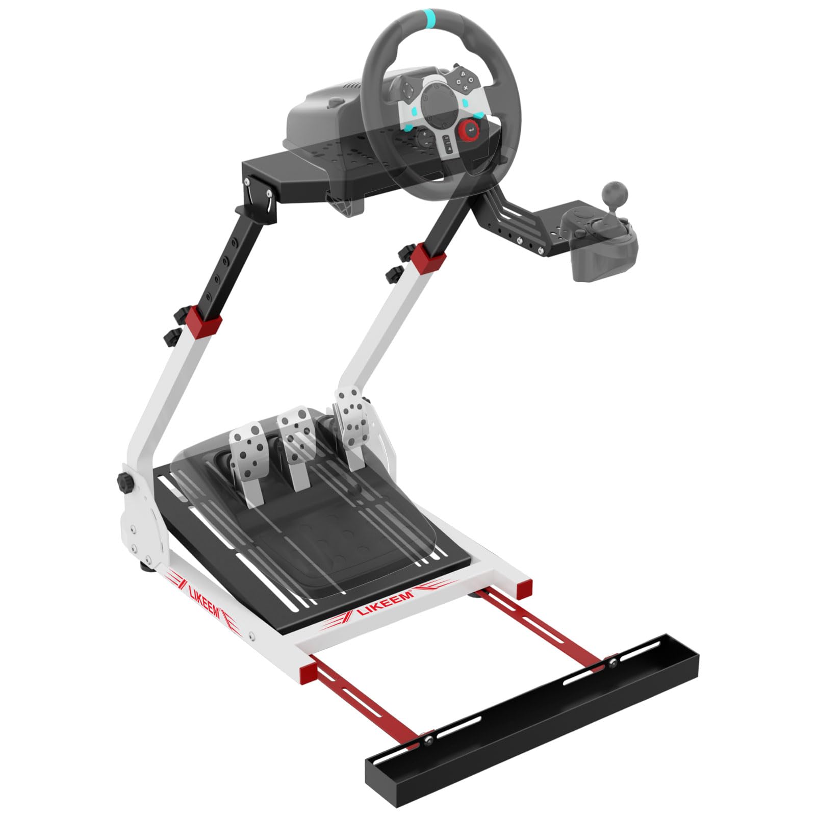 Likeem Sim Racing Wheel Stand, Racing Steering Shifter Mount Fit for Logitech G25, G27, G29, G920 Racing Simulator Cockpit Video Game Accessories, Shifter Wheel Pedals NOT Included