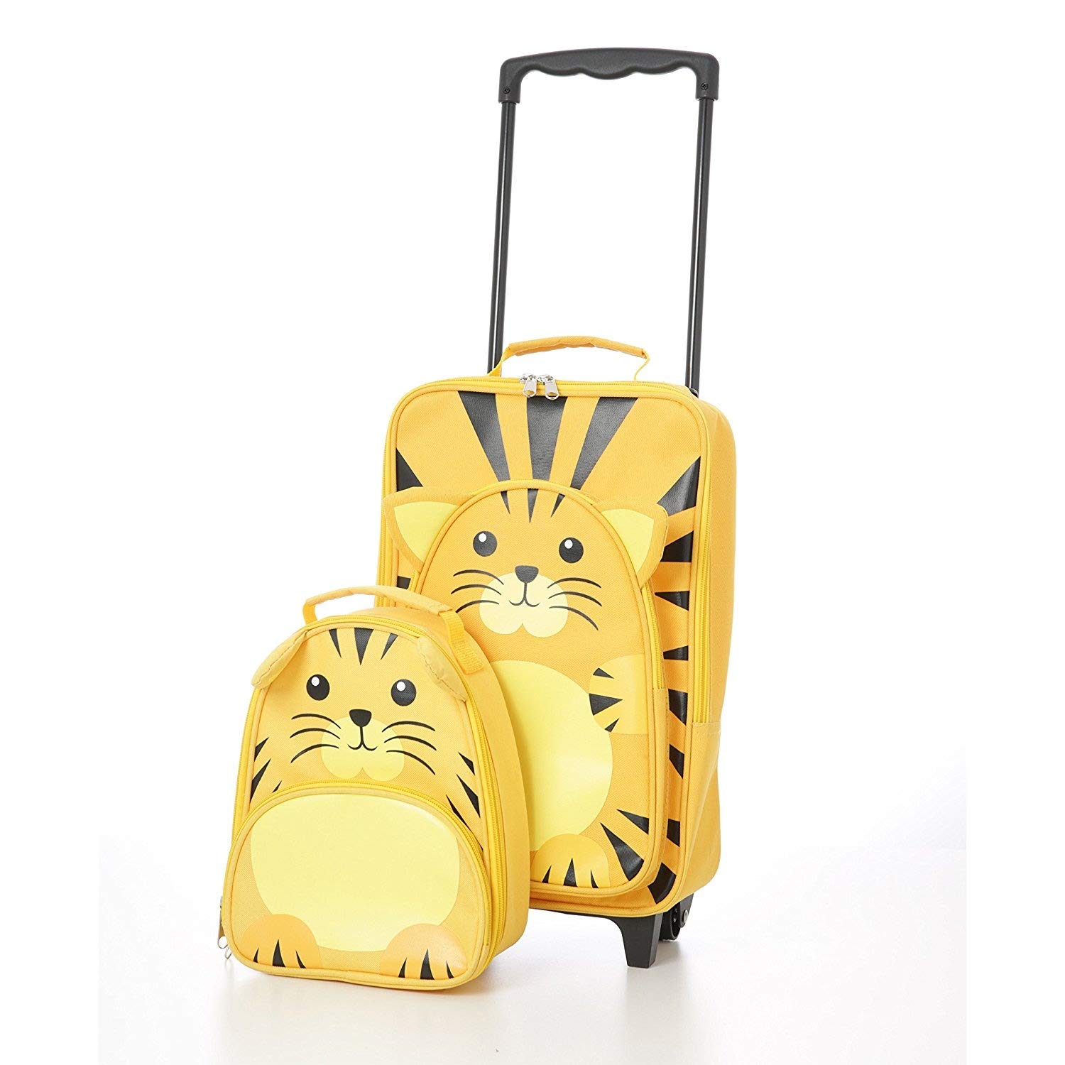 Small Childrens Kids Luggage Carry on Suitcase Travel Trolley and