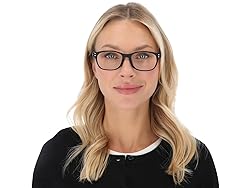 Tri Focus Optitek 2202 Black Round Reading Glasses, 1