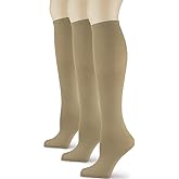 Soxtrot Women's Solid Knee High Trouser Socks, Silky Soft Thin Material, Tall Boot Socks 3 Pairs