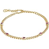 Alex and Ani September Birthstone Sapphire Curb Chain Bracelet