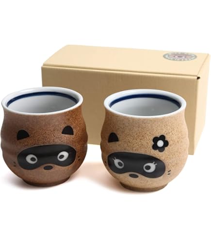Ｋ－ｔａｎｕｋｉ Amazon.com | 3-Piece Tanuki Raccoon Sake Set: Sake Sets