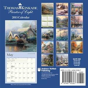 Thomas Kinkade Painter of Light 2015 Mini Wall Calendar
