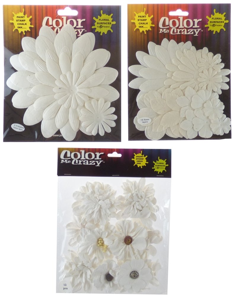 Petaloo "Colour Me Crazy" Paper Flowers