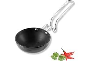 Vinod Pearl Hard Anodised Tadka Pan - | 3.25mm Thickness | Natural Stick Resistant | Metal Spoon Friendly | Balance Design Ha