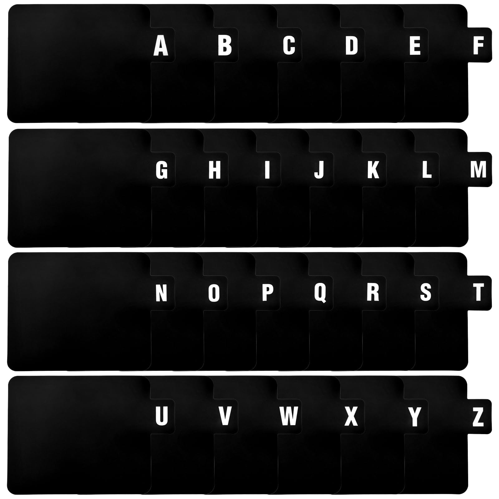 Vinyl Record Dividers Alphabetical Vinyl Record Storage Dividers 26 Record Holder Organizer Guides A-Z Alphabet Tabs for Album Crate Collection Library Bin for Music Enthusiasts