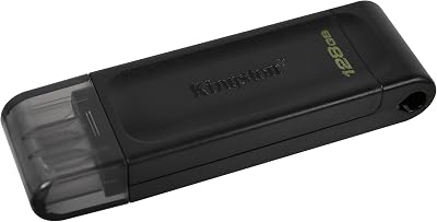 Kingston DataTraveler 70 DT70 128GB USB-C Flash Drive USB 3.2 Gen 1 Black