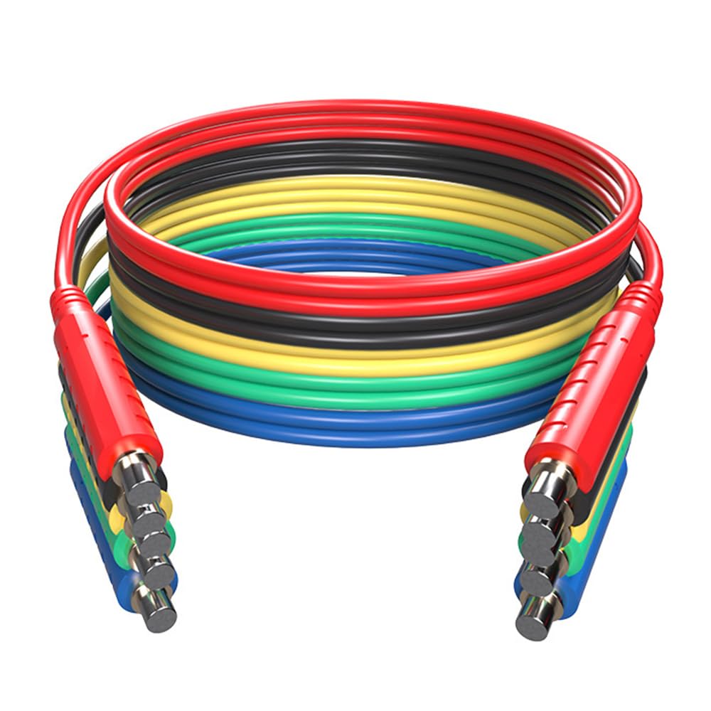 6 PCS Magnetic Test Leads Set, Low Voltage Magnetic HVAC Jumper Flexible Test Wires 30V AC 5A for Multimeter and Voltage Tester