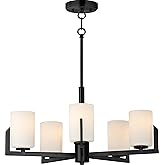 Maxim Lighting 21286SWBK Dart 5-Light Chandelier, Black
