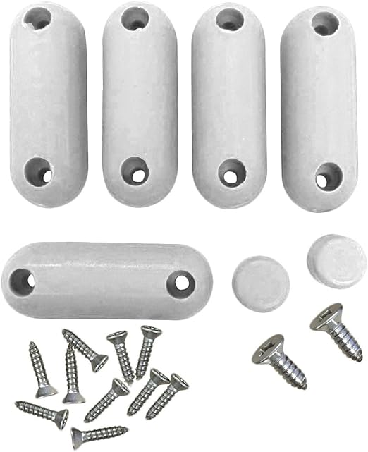 Toilet Seat Bumpers White Rubber Pack of 7 Renovator's Supply Amazon