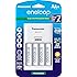 Panasonic K-KJ17MCA4BA Advanced Individual Cell Battery Charger Pack with 4AA eneloop 2100 Cycle Rechargeable Batteries (4 pack)