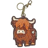CHALA Decorative Key Fob/Coin Purse Accessory - Highland Cow