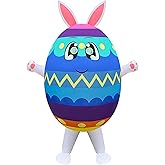 DAHAKII Easter Inflatable Egg Costume Easter Day Party Blow-up Costume for Adult/Easter Decor (Easter Egg)