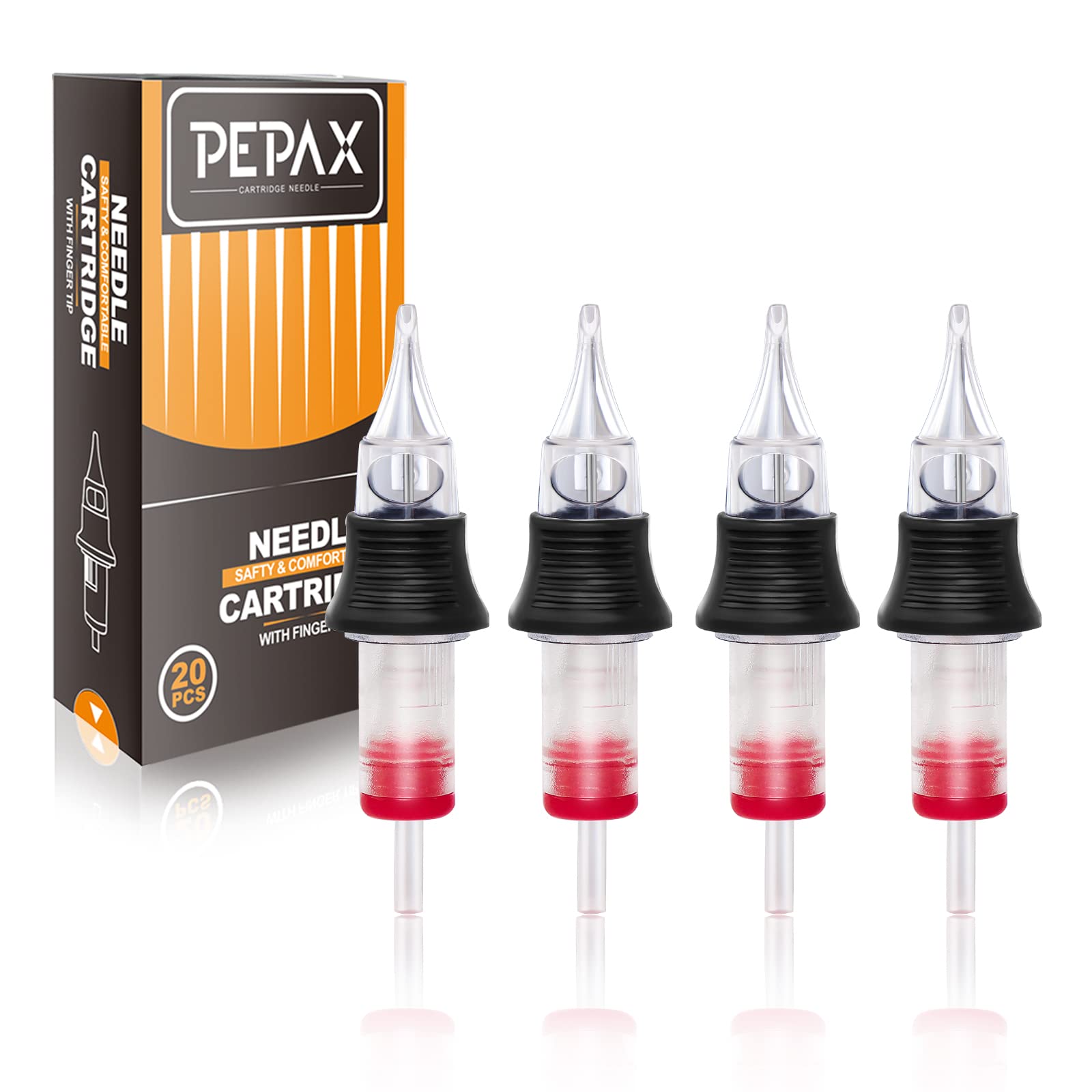 Tattoo Cartridge Needles - Rayyl 20pcs Tattoo Needle Cartridges Round Liner with 0.35mm Diameter Permanent Makeup Needles for Tattoo Cartridge Machine Pens Supplies (1209RLL)……