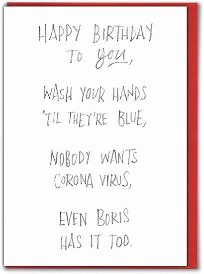Brainbox Candy Divertente Biglietto Di Auguri Di Compleanno Per Quarantena Con Isolamento Di Blocco Birthday Corona Song Per Migliori Amici Mates Lui Suo Fidanzato Fidanzato Partner Amazon It Cancelleria E