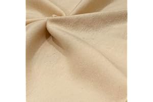 GENERIC Cotton Spandex Jersey Fabric - 4 Way Stretch - 60" Width Sold by The Yard - Ideal for T-Shirts, Dresses, Athleticwear Apparel (Cream, 2 Yards)