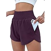 BMJL Women's Athletic Shorts High Waisted Running Short Pocket 2.5" Sporty Shorts Gym Workout Shorts