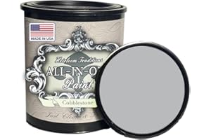 HEIRLOOM TRADITIONS PAINT ALL-IN-ONE Paint, Cobblestone (Gray), 32 Fl Oz Quart. Durable cabinet and furniture paint. Built in primer and top coat, no sanding needed.