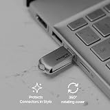 Integral 128GB 360-Dual USB 3.2 Gen 1 Flash Drive USB-C USB-A Metal Casing view 5