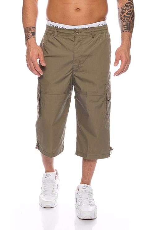 Herren Shorts Freemen Bermuda Cargo Capri Kurze Hose Vintage Short Casual 3/4 VM