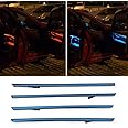 CHUANGHUI Car Interior Door LED Lighting Ambient Light Trim Strip Accessories for BMW 3 Series F30 F31 320i 328i 330i 335i 340i Door Two-Color Atmosphere Lamp Replacement Cover (Blue)