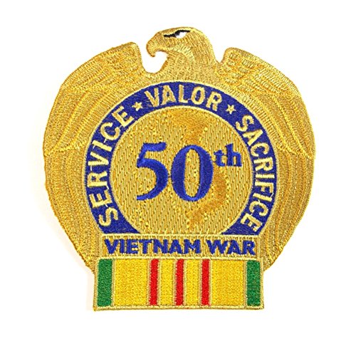 50th Anniversary Vietnam Veterans Military Embroidered Patch Iron Sew AKPM1100
