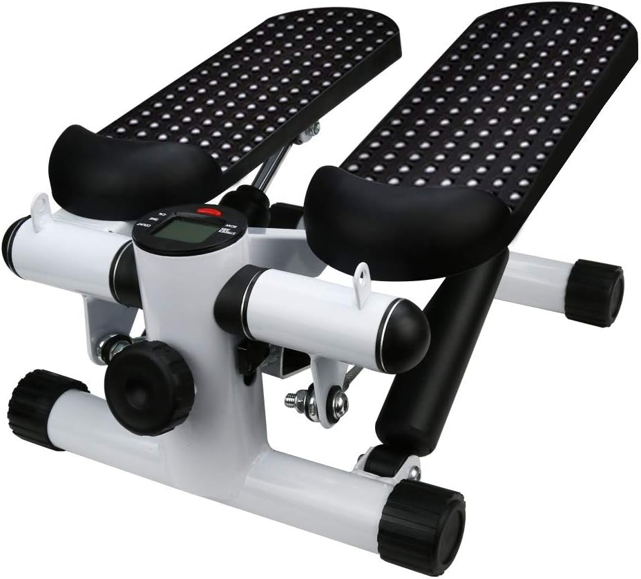 HKDGID Household Hydraulic Mute Stepper-Step Air Climber Stepper Twister Aerobic Fitness Exercise Machine w/Resistance Band(Shipped from The US)