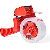 TAPEBEAR Packing Tape with Dispenser, 2.6mil/65mic Thick, 1.88" x 55yd Heavy Duty Packaging Tape Clear Adhesive Box Tape for