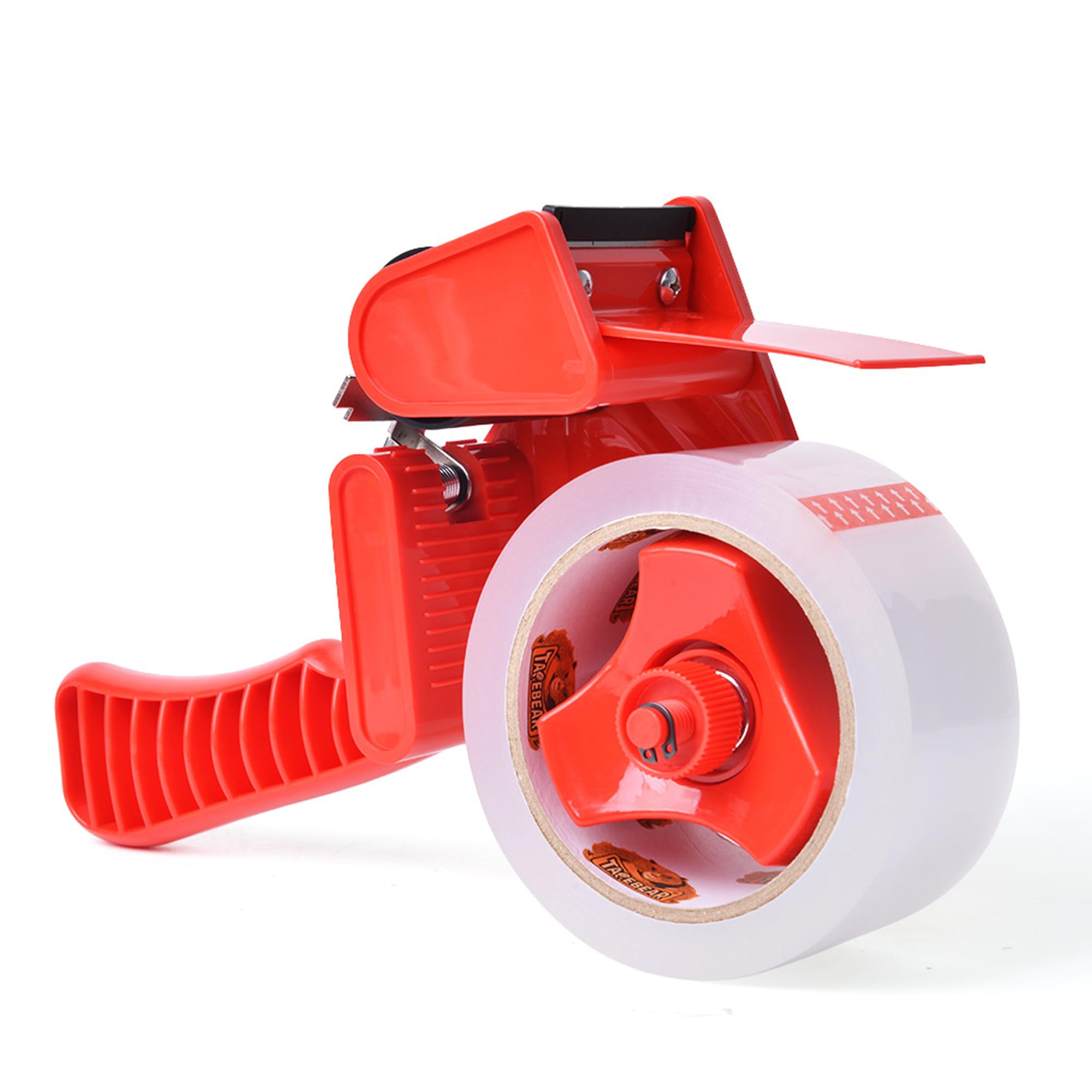 TAPEBEAR Packing Tape with Dispenser 48mm x 50m, Clear Packaging Tape Parcel Tape Securely Seal for Moving, Shipping Boxes and Cartons