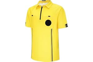 allentian Soccer Referee Shirt, Men Ref Shirt Uniform, Football Referee Jersey, Umpire Shirt