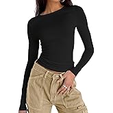 Dwnval Womens Sexy Basic T Shirts Summer Short Sleeve Crewneck Slim Fit Cute Crop Tops