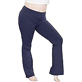 STRETCH IS COMFORT Women Plus Size High Waist Cotton Bootcut Yoga Pants | XL-7X