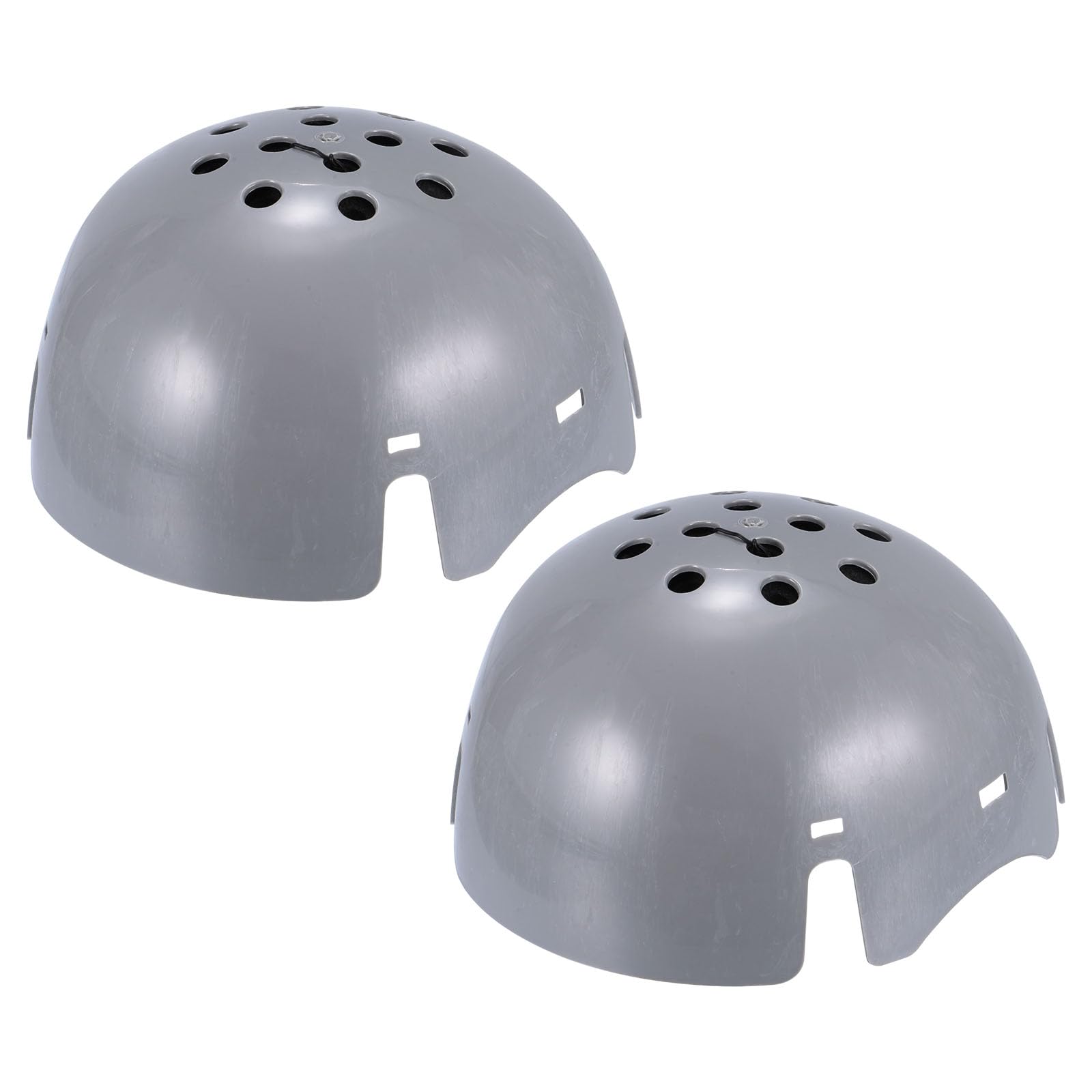 uxcell 2Pcs Bump Cap Insert, ABS Baseball Hard Hat Inserts, Lightweight Safety Bump Cap for Head Protection (Plus Size, Grey)