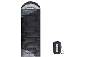 tuphen- Sleeping Bags for Adults Kids Boys Girls Backpacking Hiking Camping, Cold Warm Weather 4 Seasons Indoor Outdoor, Waterproof