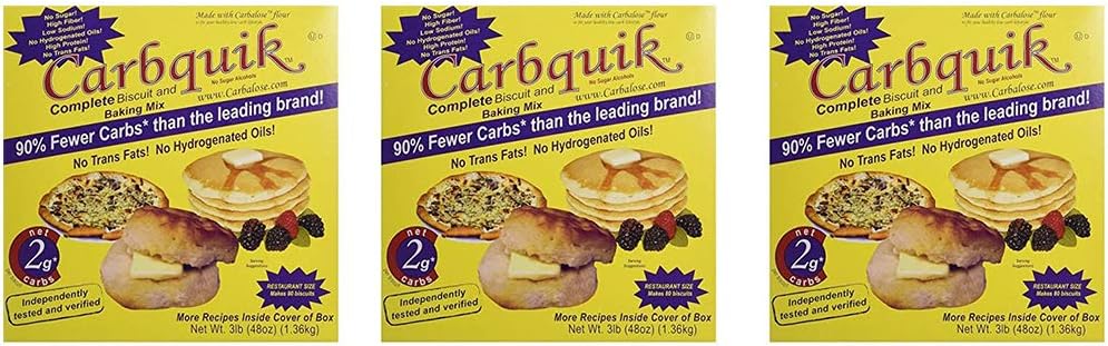 Carbquik Baking Biscuit Mix, jwlThp 3 Pack (3 lb. box)