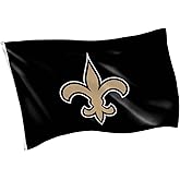 Team Sports America NFL New Orleans Saints 3 x 5 Outdoor Durable House Flag with Grommets | Sport Team Flag & Banner | Indoor Wall Decoration for Room