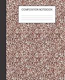 Composition Notebook: Faux Luxury Rose Gold Metallic Glam College Ruled Notebook Lined School Journal