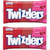 Cherry Red Licorice Twists Candy, 2 Pack of 16 oz Bags - 32 oz Total - Soft Chewy Candy Ropes for Candy Bowls, Movie Nights, Parties &amp; Lunch Box Snacks
