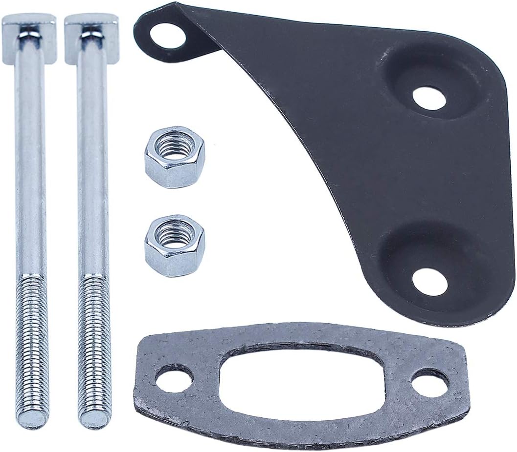 Haishine Muffler Screw Bolt Bracket Gasket Repair Kit Fit for Husqvarna 50 51 55 Rancher Gas Chainsaw Spare Parts