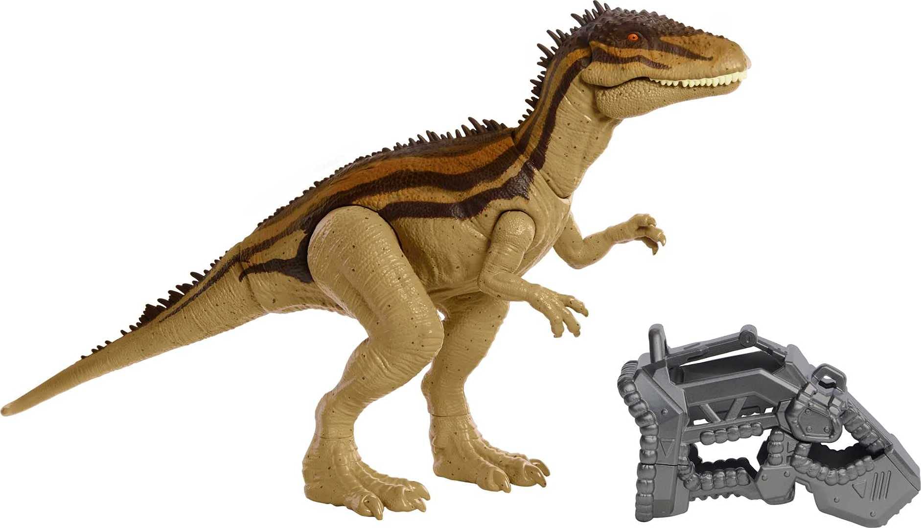 Jurassic World Mega Destroyers Carcharodontosaurus Carnivorous Dinosaur Figure Movable Joints, Realistic Sculpting & Advanced Attack Feature, Breakout Feature, Carnivore 4 Year Olds & Up ​