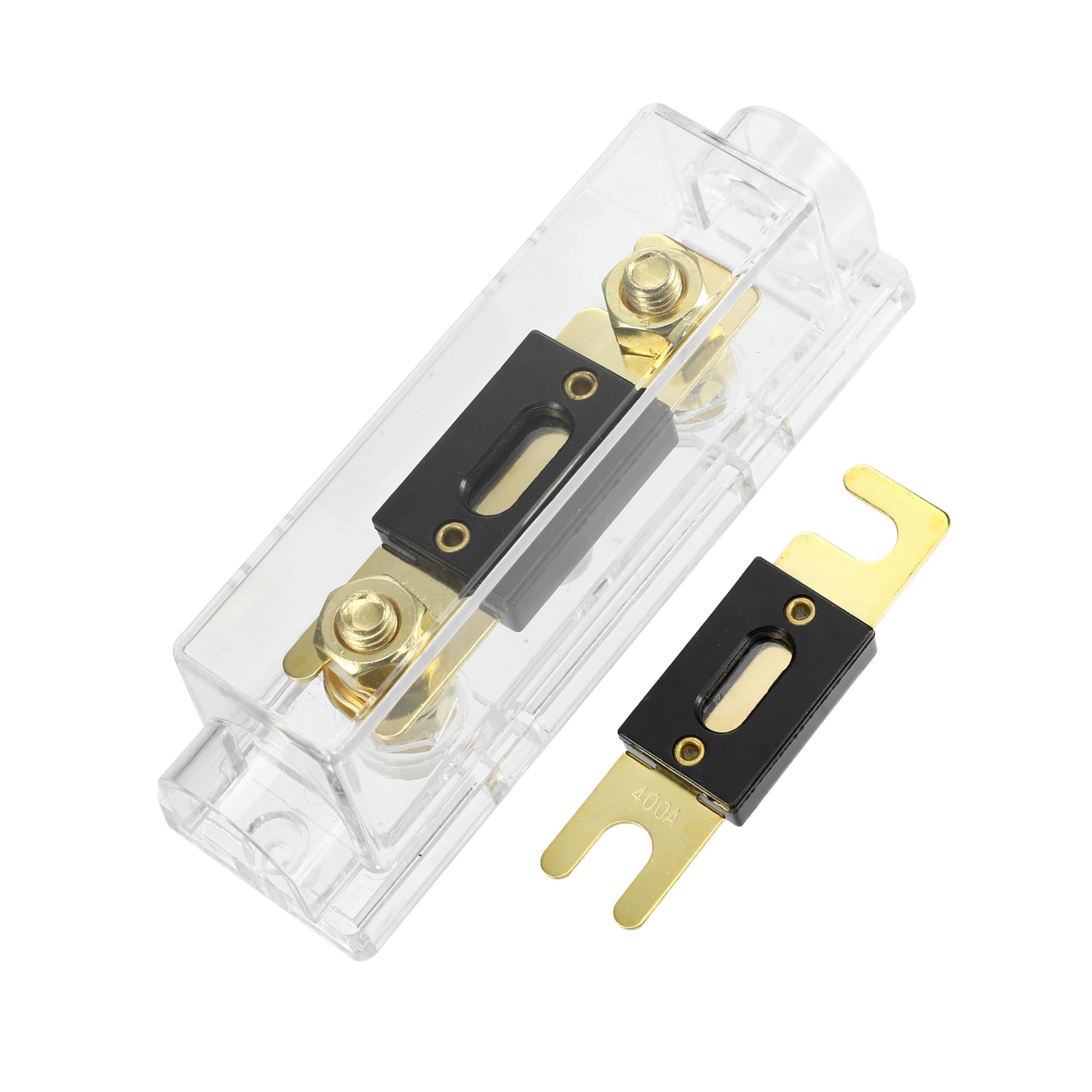 A ABSOPRO Car Audio 0 4 8 Gauge Inline ANL Fuse Holder Set with 2pcs 400A Fuse Stylish Design Item Replacement