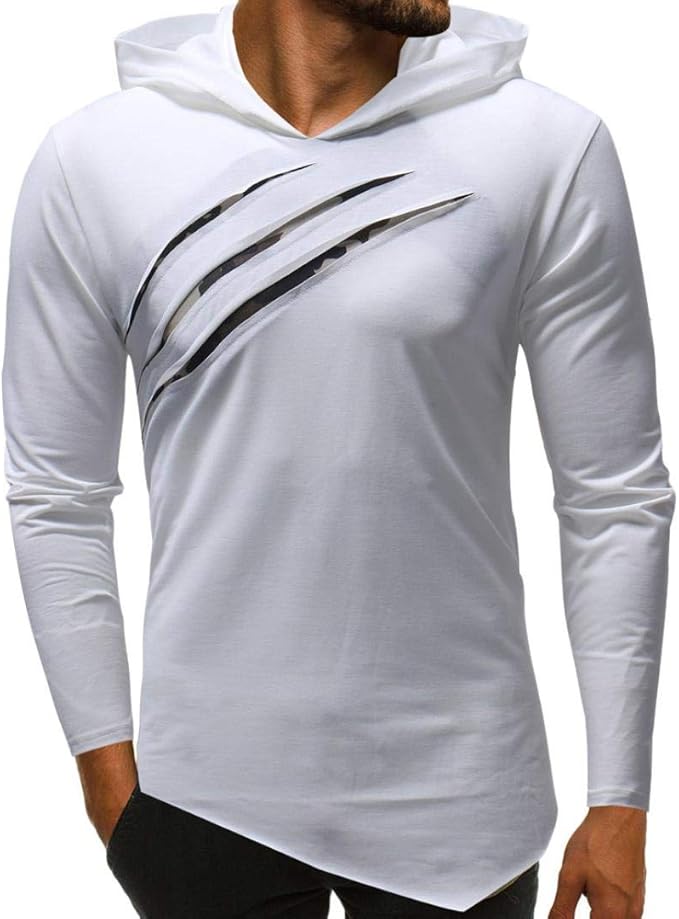 tee shirt a capuche homme