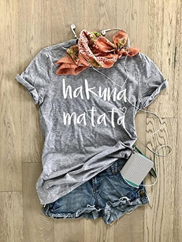 Hakuna Matata. Unisex Fit. Screen Printed with Eco Ink. Disney Inspired. Happy Shirt. Disney T Shirt. Cool T Shirt. Gift Shirt. Unisex Fit. Crew-Neck Shirt.
