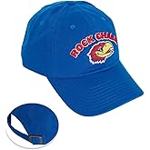 Desert Cactus University of Kansas Baseball Hat Jayhawks KU Brimmed Embroidered Hats Cap Adjustable Cloth Strap Adult (Style F1) Blue