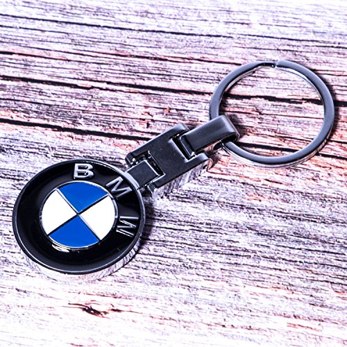 2 Pack BMW Key Chain, Both Side BMW Brand Logo Key Ring Special Edition for BMW Lovers