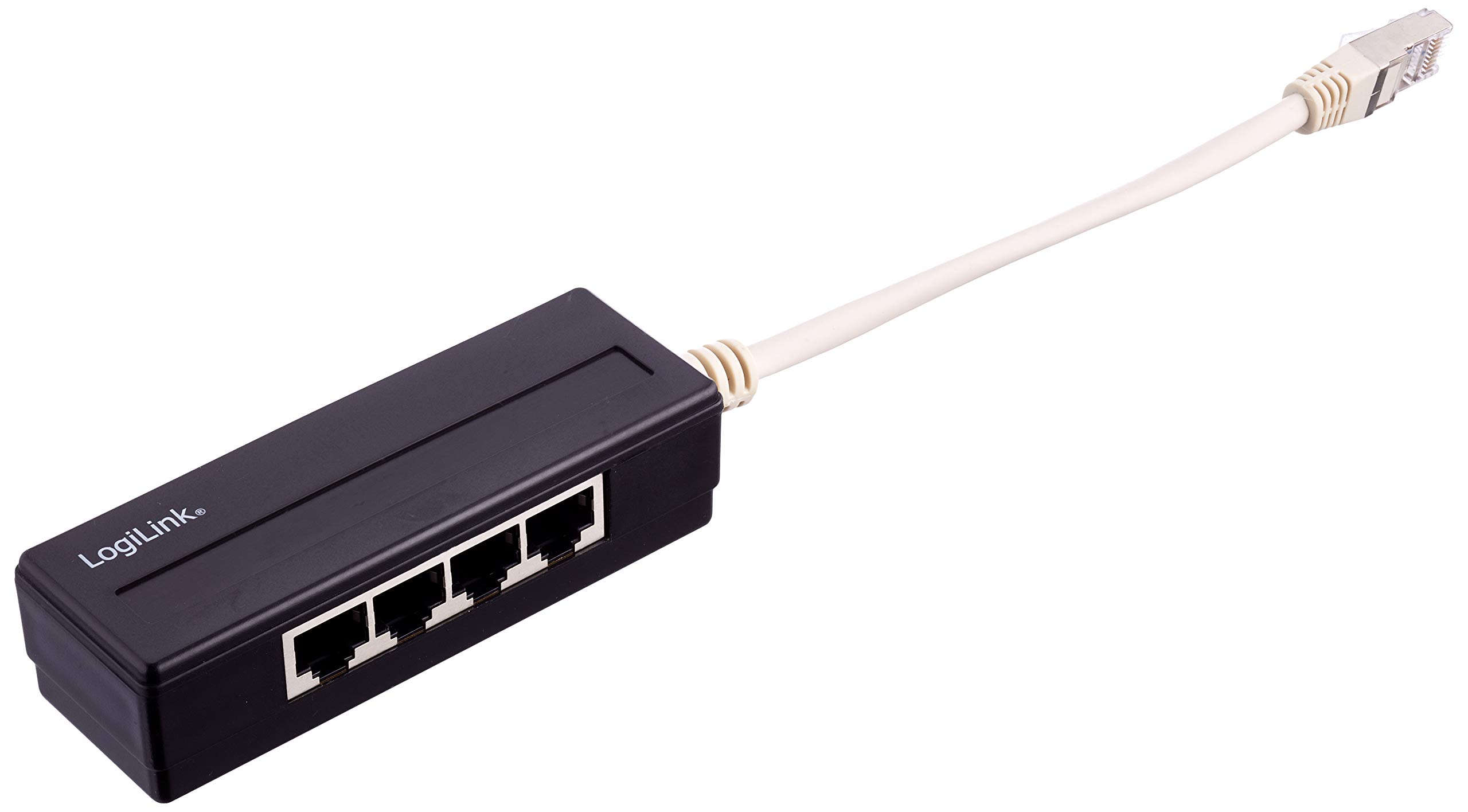 LogiLink MP0032 RJ45 4-Port Splitter Black