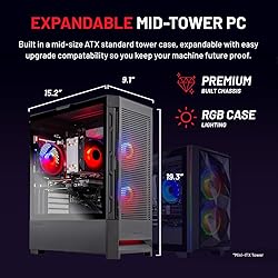 Skytech Blaze4 Mini Gaming PC Desktop, Ryzen 7 5700