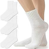 Fszsaa Thick Boot Socks Casual Winter Full Terry Cushioned Thermal Ribded Crew Socks For Women Pack